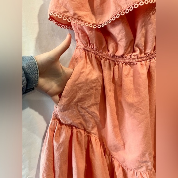 Free People Endless Summer Lover Lane One Shoulder Ruffle Mini Dress Pink Medium - Picture 4 of 8